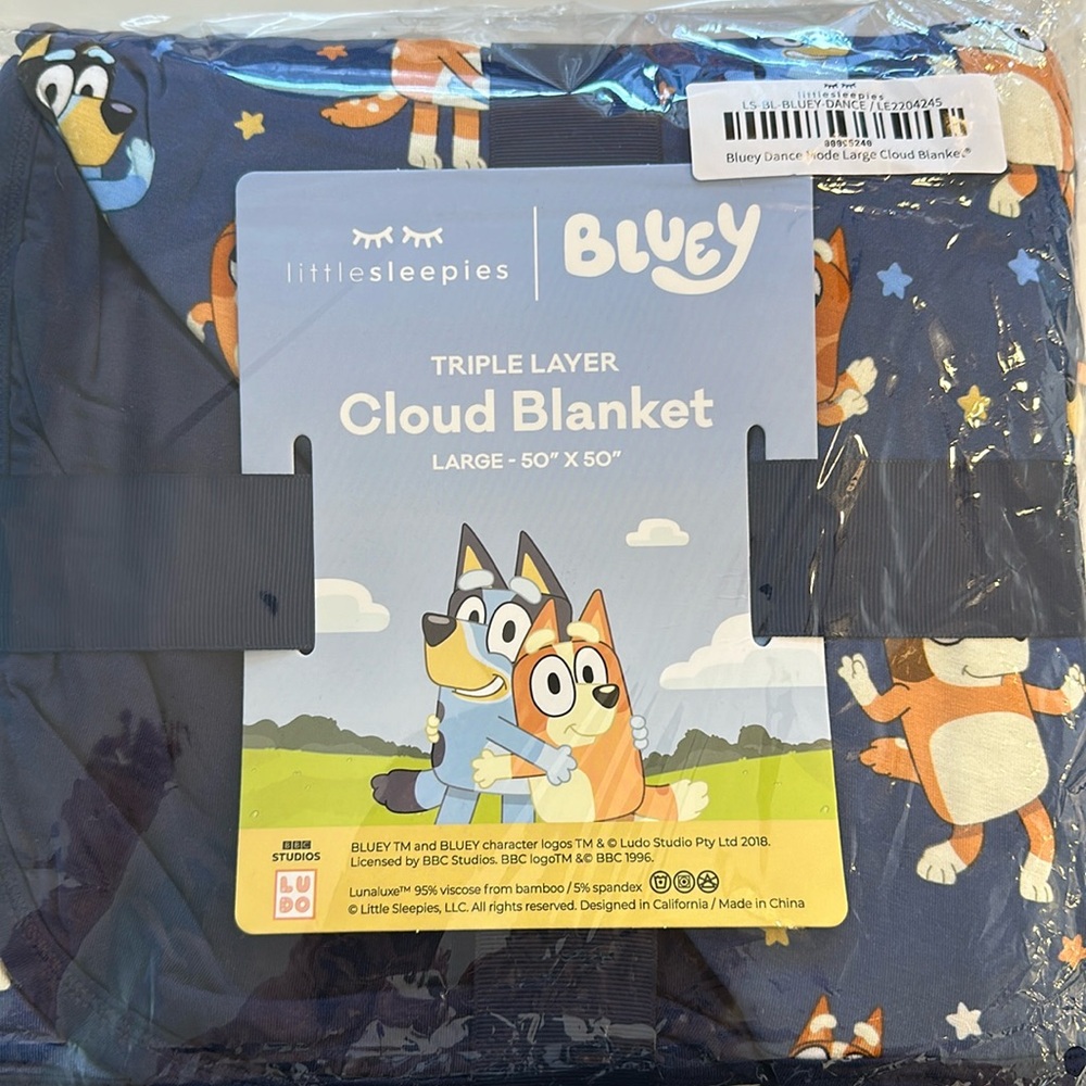 Little Sleepies Bluey Cloud Blanket